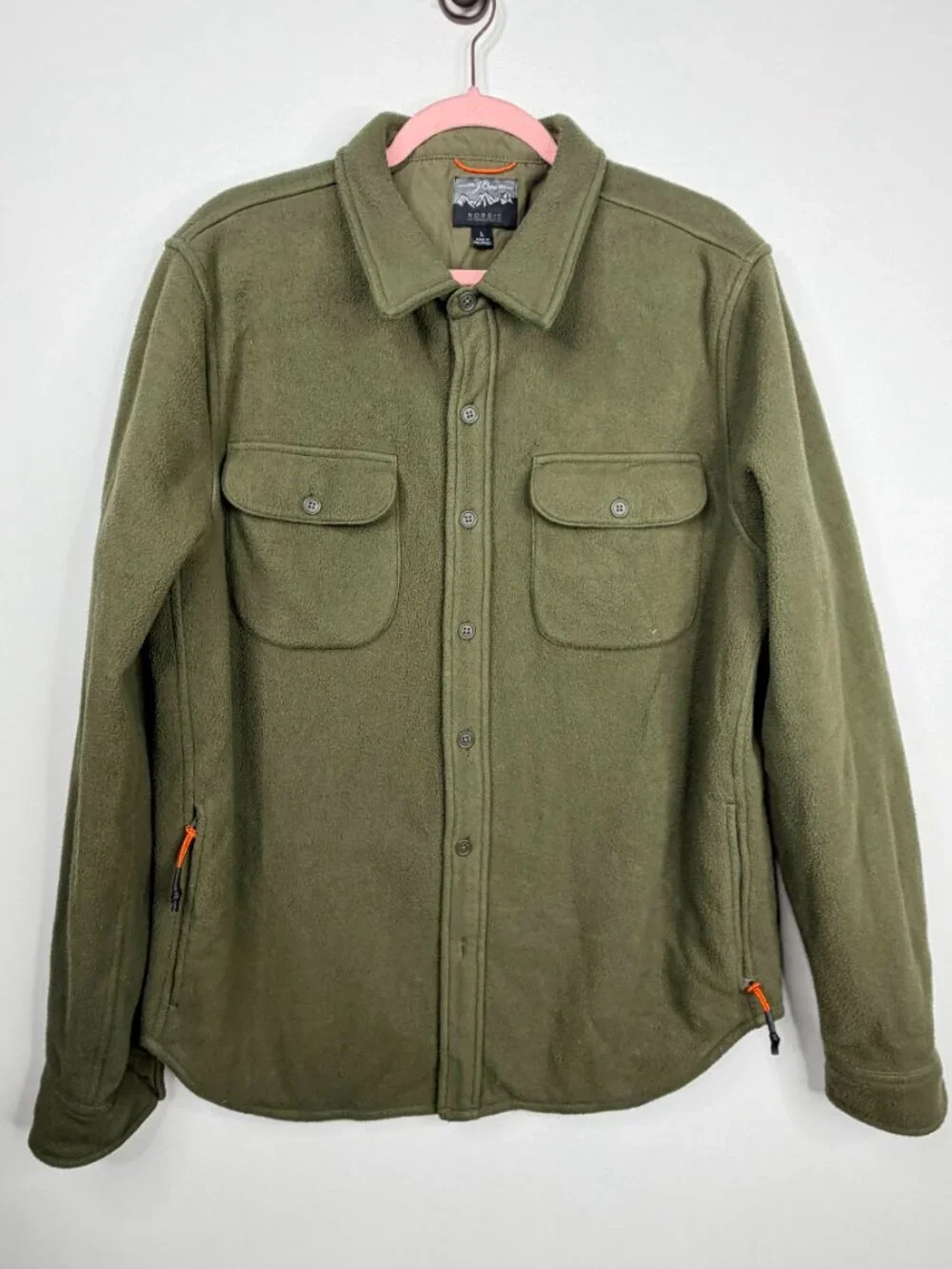J. Crew Nordic Recycled Active Microfleece Workshirt Large #A2838